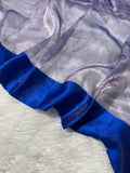 Royal Blue Pure Glass Tissue Silk Banarasi Saree
